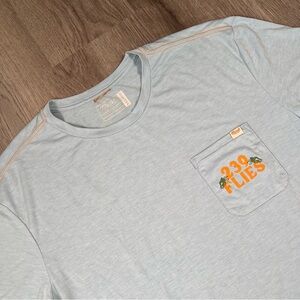 Marsh Wear T-Shirt Mens XXL Blue Performance Fishing Bonita Beach 239 Flies
